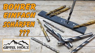 EINFACH UND EXAKT  Bohrer in 30s perfekt schärfen  Drill Doctor Test [upl. by Atinahc]