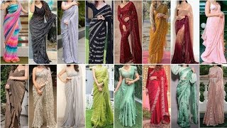 Beautiful Saree Designs  Stylish Saree Draping  Fancy Saree Designs For Wedding [upl. by Himelman]