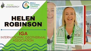 Interview  Helen Robinson International Geothermal Association  WGC 2023 Beijing China [upl. by Pyszka861]