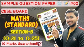 CBSE Sample Paper Solutions 202425 P3 Class 10 Maths Standard samplepaperclass10 maths cbse [upl. by Yejus]