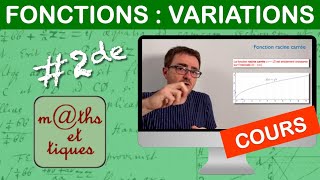 LE COURS  Variations des fonctions  Seconde [upl. by Adnalro]