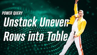 Power Query  Unstack a Uneven List into a Table 🍔🦖 [upl. by Darach820]