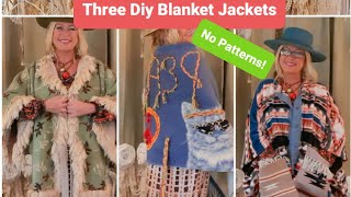 DIY How to make Jackets and Cape from Blankets [upl. by Auqenat]