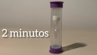 Reloj de arena ⏳⌛ 2 minutos  Cuenta atrás 2 min  Sonido Gong conquistadelsilencio [upl. by Xella]