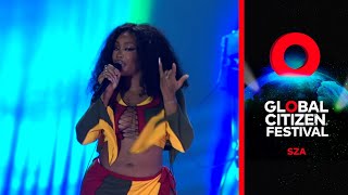 SZA Performs All the Stars  Global Citizen Festival Accra [upl. by Yc]