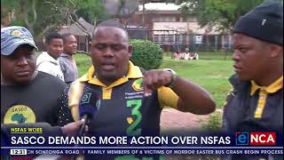 Sasco demands more action over NSFAS [upl. by Nairadal]