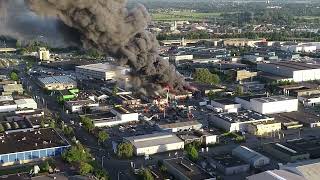 Beelden brand Emdenweg Groningen 11 06 2022 [upl. by Jankey220]