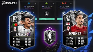 FIFA 22  SHOWDOWN CARVALHO amp TAVERNIER SBCS CHEAPEST SOLUTION NO LOYALTY😱 [upl. by Naujaj690]