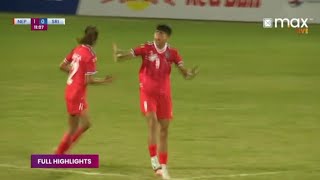 NEPAL VS SRILANKA  HIGHLIGHTS  SAFF CHAMPIONSHIP 2024  24 OCT 2024SPORTS [upl. by Eikcin]