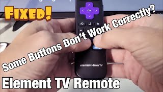 Element Roku TV Remote Some Buttons Dont Work or Ghosting 3 Easy Fixes [upl. by Neenaj]