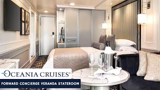 Oceania Riviera  Forward Concierge Veranda Stateroom  Full Walkthrough Tour amp Review  4K [upl. by Fran]