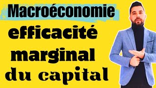 Efficacité marginale du capital [upl. by Elledoj]