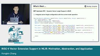 2023 EuroLLVM  RISCV Vector Extension Support in MLIR Motivation Abstraction and Application [upl. by Faires798]