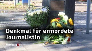 Denkmal für ermordete Journalistin [upl. by Esir]