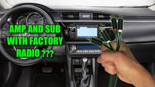 How To Install Amp And Sub With Factory Radio [upl. by Haida]