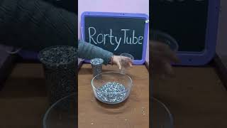 Rorty reverse short video of two plastic glasses Bowl and steel particles ytshorts asmr subscribe [upl. by Doll267]