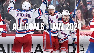 Every New York Rangers Goal January 2024 [upl. by Nari985]