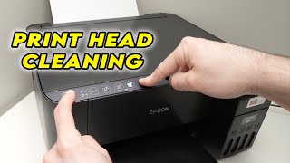 How to Clean Print Head on Epson EcoTank ET2400 Printer Without Computer [upl. by Trebuh403]