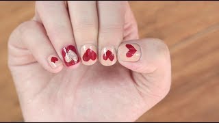 DIY Nail Hearts Using BandAids [upl. by Annuhsal821]