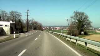 Driving from Oerlikon to Buchs ZH  Canton Zürich Switzerland 032014  FullHD [upl. by Netsryk516]