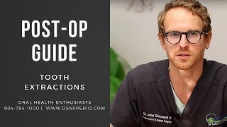 PostOperative Guide to Tooth Extractions With or Without Bone Grafting  Dr John W Thousand IV [upl. by Ilagam]