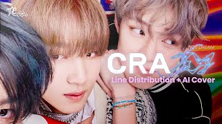 AI Cover NCT DREAM  CRAZY · Line Distribution  AI Cover [upl. by Idden]