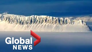 Canadas last intact ice shelf collapses into the sea [upl. by Dannica]