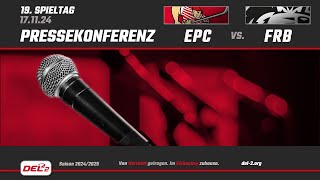 Pressekonferenz Spieltag 19 Eispiraten Crimmitschau vs EHC Freiburg [upl. by Ardis890]