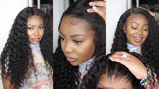 OMGBEST DEEP WAVE WIG Super Natural amp Clean Hairline NO PLUCKING NEEDED  XRSBEAUTYHAIR [upl. by Daza]