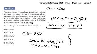 Questão 04  Provão PaulistaSaresp 2023 – 1° Ano  1° Aplicação  Versão 1 [upl. by Hutner]