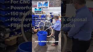 MIDACO Industrial Vacuums for CNC fluids and chips cnc vacuum [upl. by Sidnee]