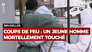 Fusillades à Bruxelles  une vive émotion à Laeken où un jeune homme a été abattu  RTBF Info [upl. by Ecinnej]