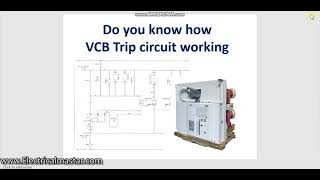 How VCB trip circuit workings [upl. by Thurmond]