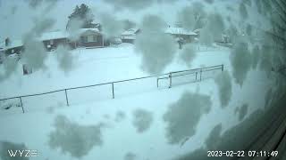 Time Lapse Capture Utah Snow Storm Feb 22nd23rd 2023 [upl. by Pugh34]