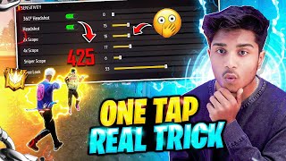 Real One Tap Headshot Trick 🔥 Free Fire Max [upl. by Nylrad442]