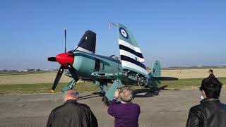 Hawker Sea fury Startup in LIDR  07112020 [upl. by Katya]