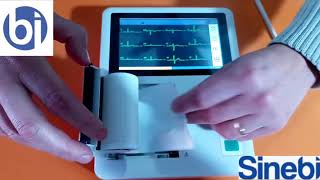 Electrocardiografo Comen H3 CM1200A con Diagnostico Presuntivo y Pantalla Tactil SINEBI [upl. by Aicekal]