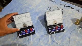 Verification of Ohm law Physics Practical Class 10th Ohm law Practical demonstration [upl. by Nagey]