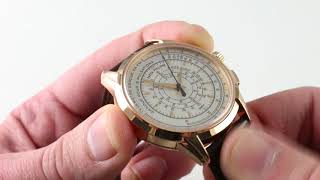 Patek Philippe Triple Scale Chronograph 5975R001 Luxury Watch Review [upl. by Aikemaj497]