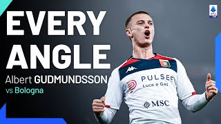 Gudmundsson’s masterful freekick  Every Angle  BolognaGenoa  Serie A 202324 [upl. by Anitsyrc]