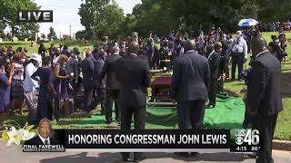 LIVE COVERAGE A Final Farewell to Congressman John Lewis [upl. by Vtehsta992]