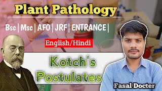 Kotchs Postulates  koch postulates microbiology in hindi  Robert koch postulates [upl. by Guttery]