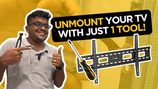 Detach your TV mount with just 1 tool [upl. by Suiremed]