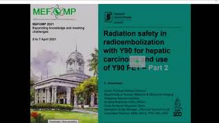 Radiation Safety in radioembolization with Y90 for hepatic carcinomaPart2 [upl. by Cowan]