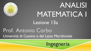 Analisi Matematica I Lezione 13a [upl. by Nitsoj454]