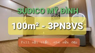 Sudico Mỹ Đình 105m²  3pn3vs Tầng 8 tòa CT9 Full đồ Nhà sửa đẹp có slot ô tô [upl. by Bass]