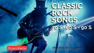 CLASICOS DEL ROCK 80´s 90s  PARTE 2  ACDC Bon Jovi Metallica Guns N Roses U2 y más [upl. by Ellennoj]