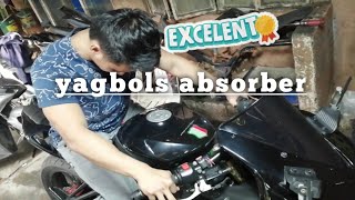 GPR 250  z200s x ii YAGBOLS ABSORBER 🙄😅 sakto para sa mga sportsbike [upl. by Aeret885]