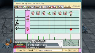 Battle Cipher Peon  Pokémon Colosseum 2003  Mario Paint Composer [upl. by Aztilay]