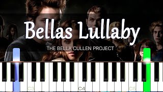 Bellas Lullaby  Twilight Theme Easy Piano Tutorial  SHEET MUSIC  MIDI 🔥 [upl. by Dragde]